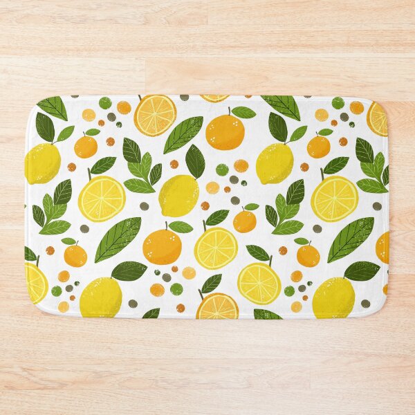 Item preview, Citrus Lemon & Orange Pattern, Fresh Yellow Fruit  designed and sold by DoodleMoodSpace.