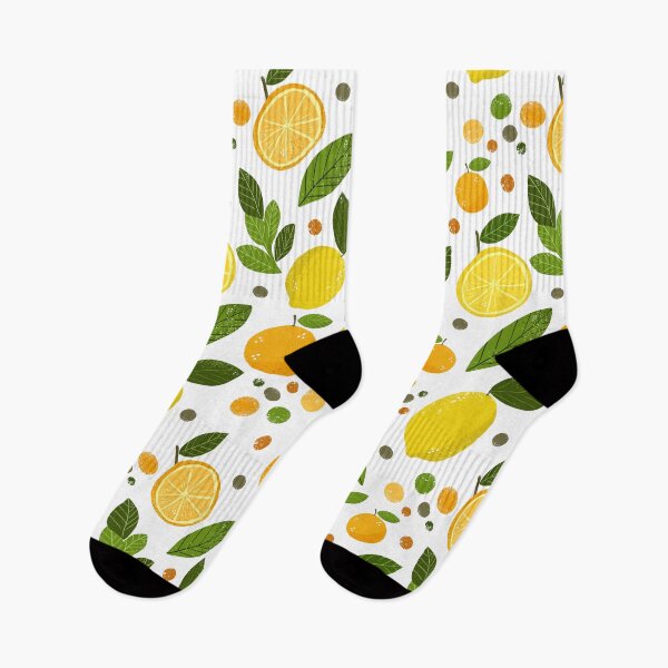 Item preview, Citrus Lemon & Orange Pattern, Fresh Yellow Fruit  designed and sold by DoodleMoodSpace.