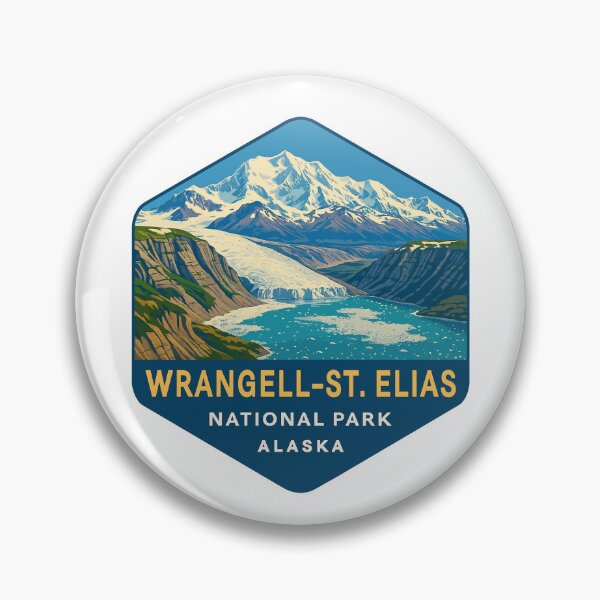 Item preview, Wrangell–St. Elias Alaska Mountain Sticker designed and sold by Ismeal Von.