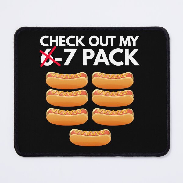 Item preview, Funny Adult Hotdog lover Six Seven Pack Summer Cookout Humor designed and sold by MotivaChic.