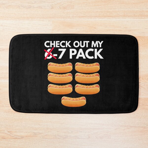 Item preview, Funny Adult Hotdog lover Six Seven Pack Summer Cookout Humor designed and sold by MotivaChic.