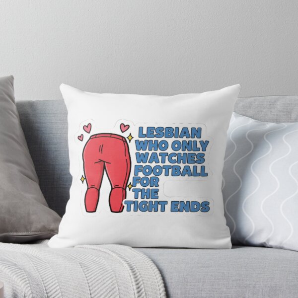 Item preview, Funny Lesbian Football Sticker – Only Watches Football for the Tight Ends Humor Design designed and sold by TrackinDaTrends.