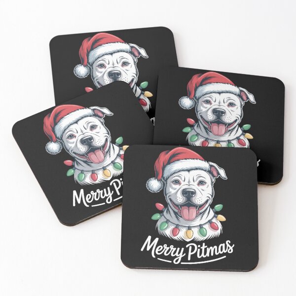 Item preview, Perro Pitbull Merry Pitmas Navidad designed and sold by ThreadAlchemys.