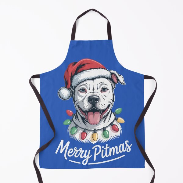 Item preview, Merry Pitmas Cute Pit Bull Christmas Art designed and sold by ThreadAlchemys.