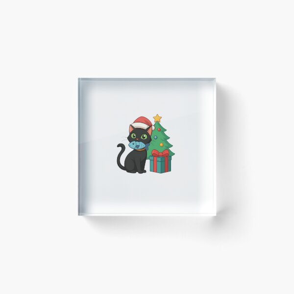 Item preview, black cat cute merry christmas and happy new year designed and sold by sabartgunpla.