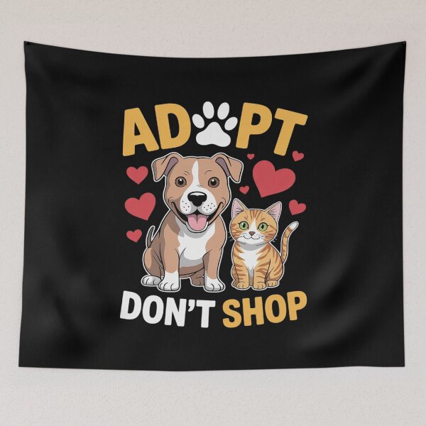 Item preview, Adopt Don't Shop Cat & Dog Men Women Girls Kids  designed and sold by RuthGAArt.
