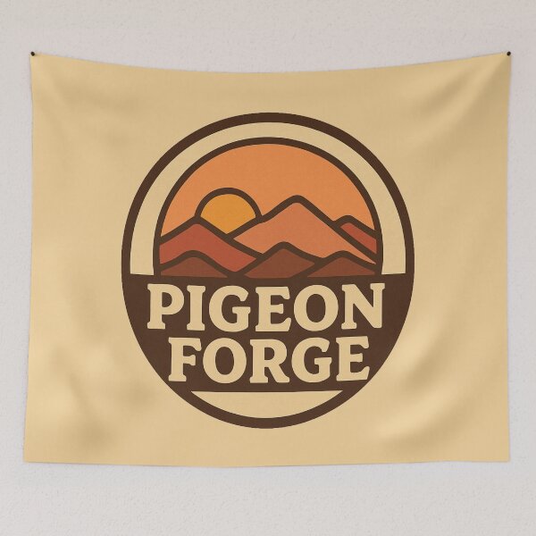 Item preview, Pigeon Forge Retro Circle Badge – Vintage Tennessee Travel Design designed and sold by Globalcitytees.