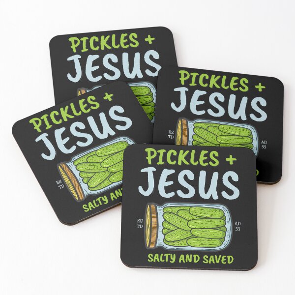 Item preview, Pickles Jesus Salty And Saved Funny Christian designed and sold by ElaineEsther.