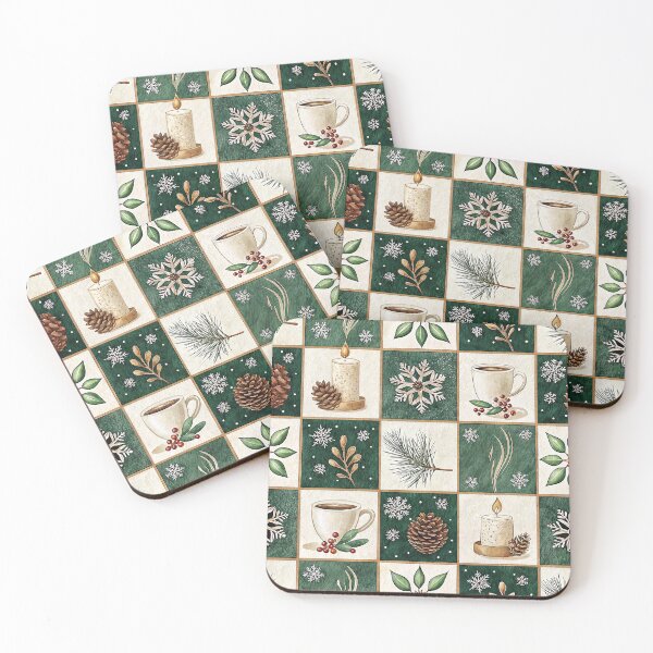 Item preview, Stylish Christmas design with a checkered pattern designed and sold by Merrylands Artshop.