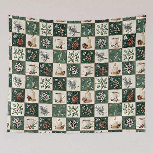 Item preview, Stylish Christmas design with a checkered pattern designed and sold by Merrylands Artshop.