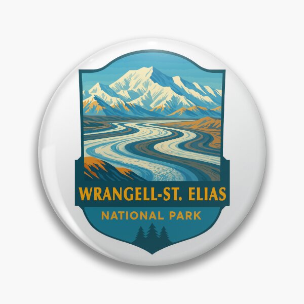 Item preview, Wrangell–St. Elias Alaska Mountain Sticker designed and sold by Ismeal Von.