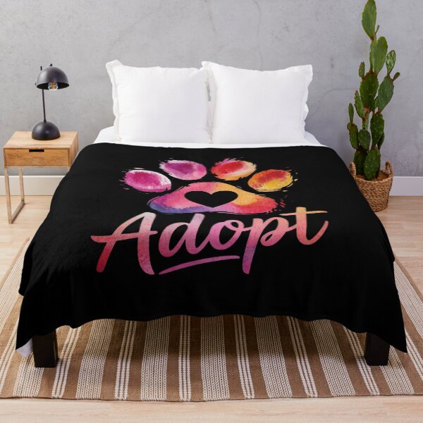 Item preview, Adopt Love My Rescue Animal Lover Watercolor designed and sold by RsFilsingerArt.