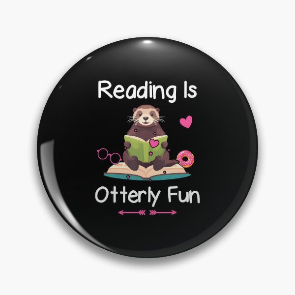 Item preview, Reading Is Otterly Fun Sea Otter Book Loving Librarian designed and sold by ChelseaEula.