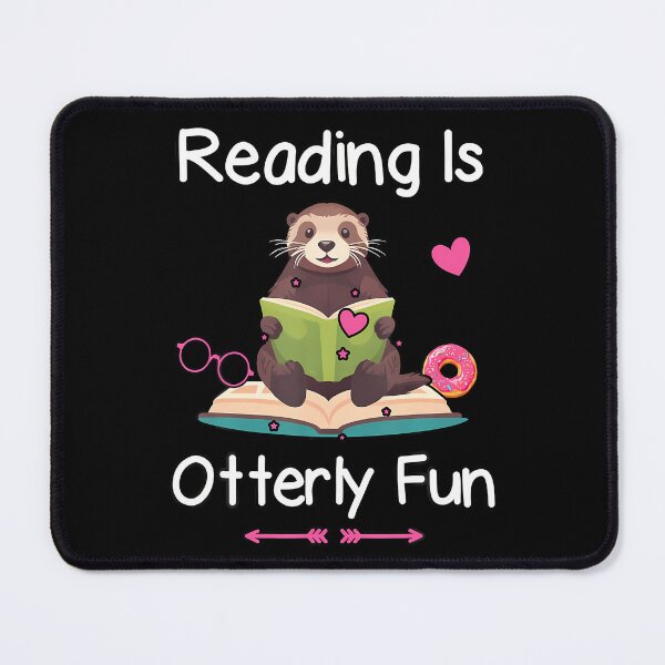 Item preview, Reading Is Otterly Fun Sea Otter Book Loving Librarian designed and sold by ChelseaEula.