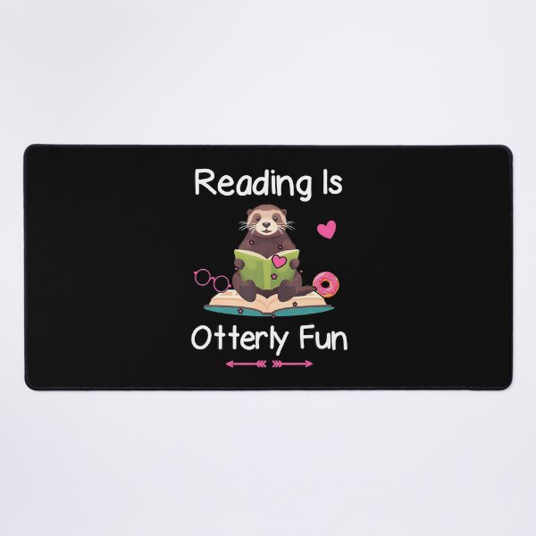 Item preview, Reading Is Otterly Fun Sea Otter Book Loving Librarian designed and sold by ChelseaEula.