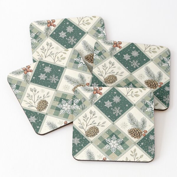 Item preview, Chic Christmas design with a checkered pattern designed and sold by Merrylands Artshop.