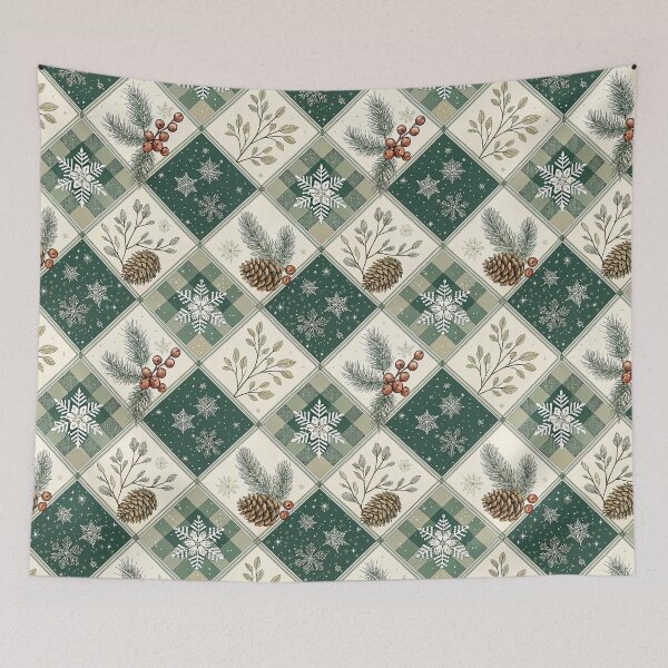 Item preview, Chic Christmas design with a checkered pattern designed and sold by Merrylands Artshop.