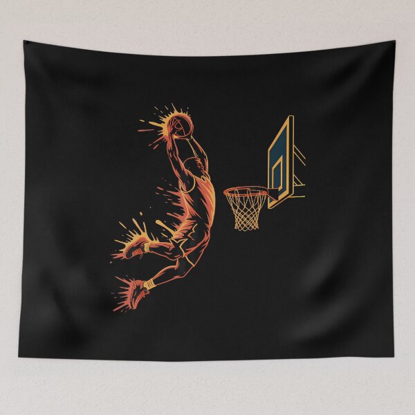 Item preview, Drip Dunk Paint Splash Basketball Art 2 Handed Power Slam designed and sold by LeanneSandra.