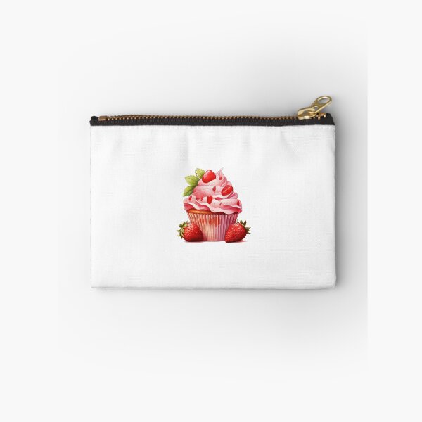 Item preview, "Strawberry Sticker | Strawberry Cup-Cake | Sweet Cute Fruit Aesthetic Art" designed and sold by Mandayartstudio.