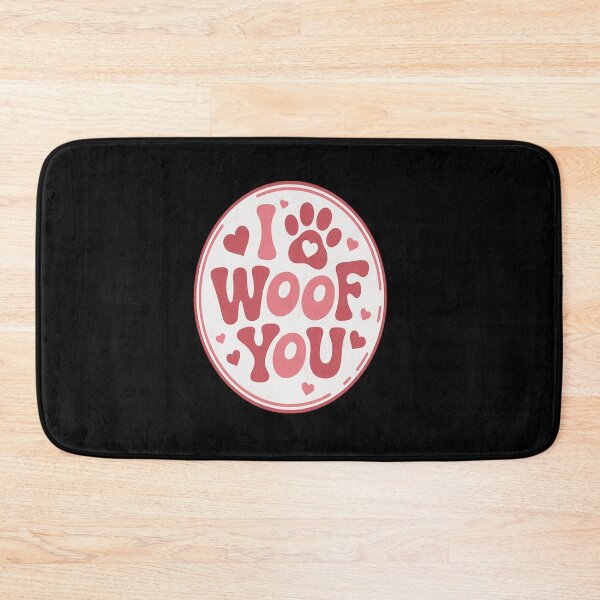 Item preview, I WOOF YOU dog and Valentine's Day designed and sold by catsdothingz.