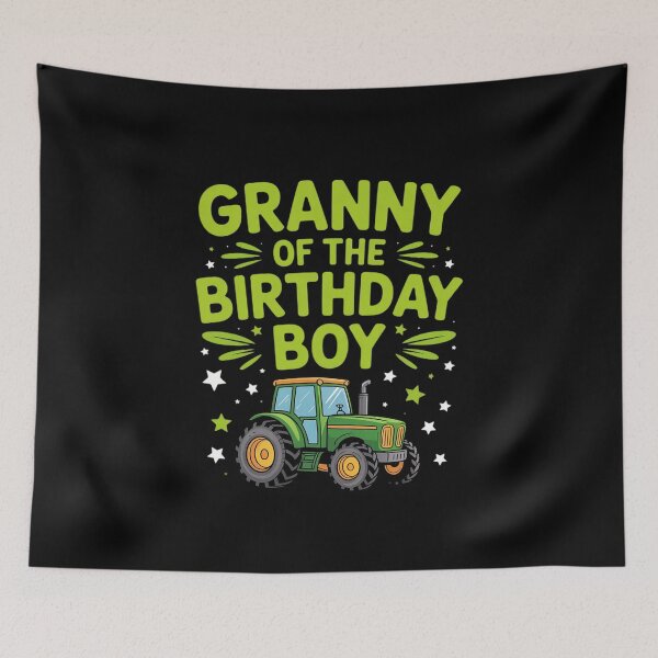 Item preview, Granny of The Birthday Boy Tractors Farm Trucks Family Party designed and sold by DetroitMug.
