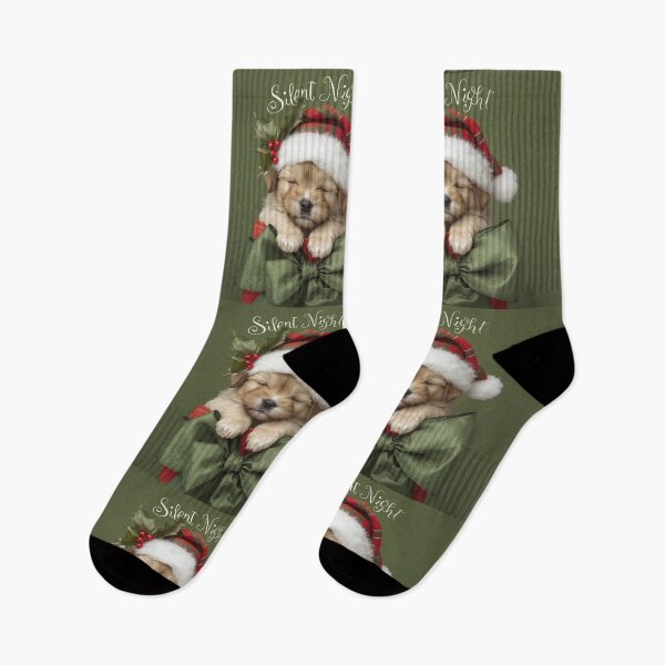 Item preview, Adorable Christmas Puppy in Gift Bow – Cozy and Festive Holiday Art designed and sold by PixelVibe782.