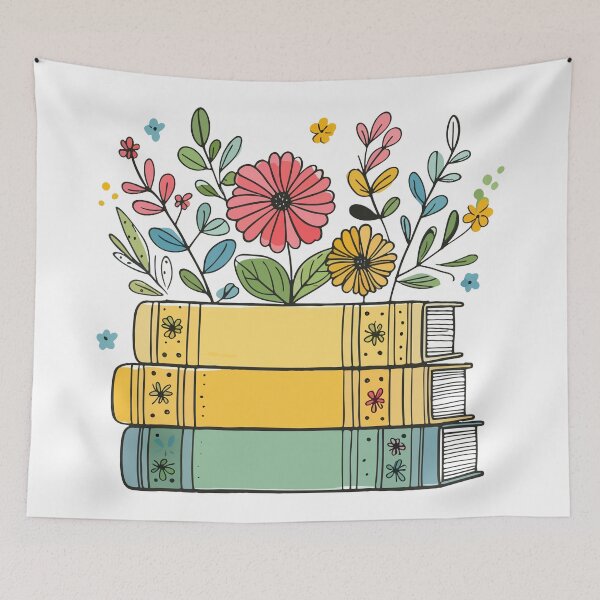 Artikelvorschau, Buch mit Blumen entworfen und verkauft von GraphicsClub.
