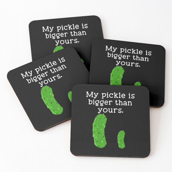 Item preview, My Pickle Is Bigger Than Yours Funny Innuendo Crude Joke designed and sold by KristenSophie.