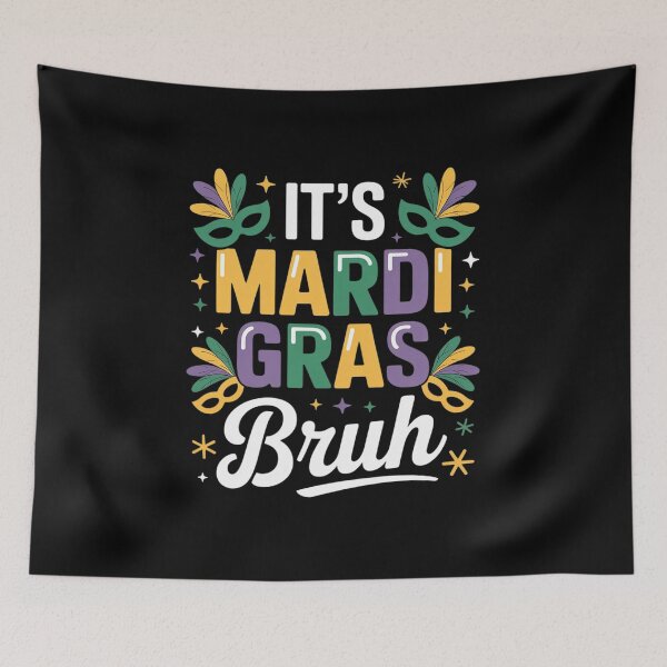 Item preview, It's mardi Gras Bruh Mardi Gras Teens Boys Kids Mardi Gras designed and sold by catsdothingz.