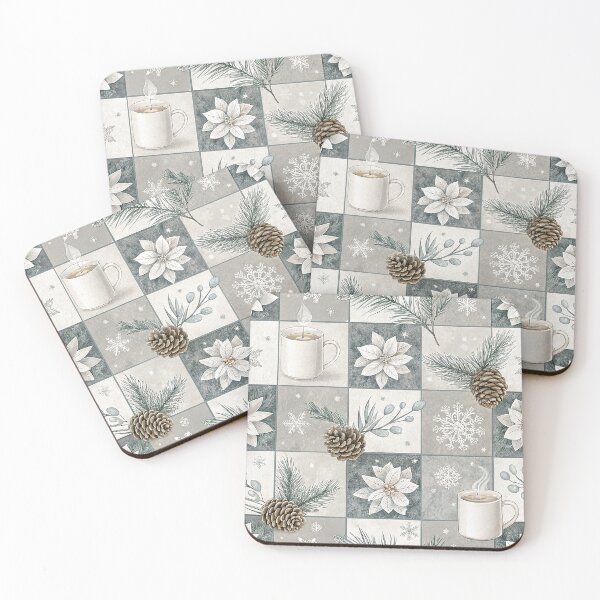 Item preview, Chic Christmas design with a checkered pattern designed and sold by Merrylands Artshop.