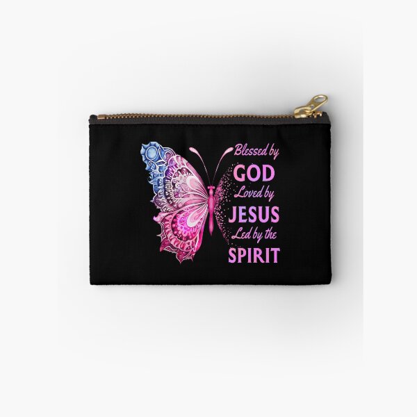 Item preview, Blessed By God Loved By Jesus Pink Butterfly Christian designed and sold by KristenSophie.