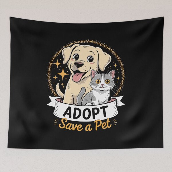 Item preview, Adopt Save A Pet Animal Rescue Shelter Cats Dogs Adoption  designed and sold by RsFilsingerArt.