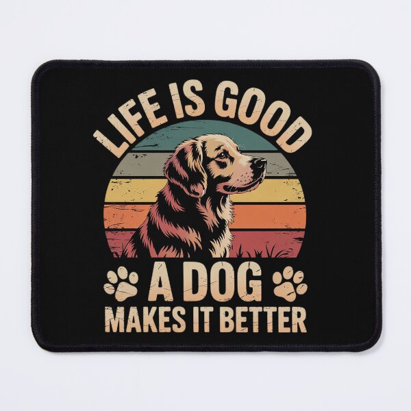 Item preview, Life Is Funny Good A Dog Makes It Better Vintage  designed and sold by VerseFarm.