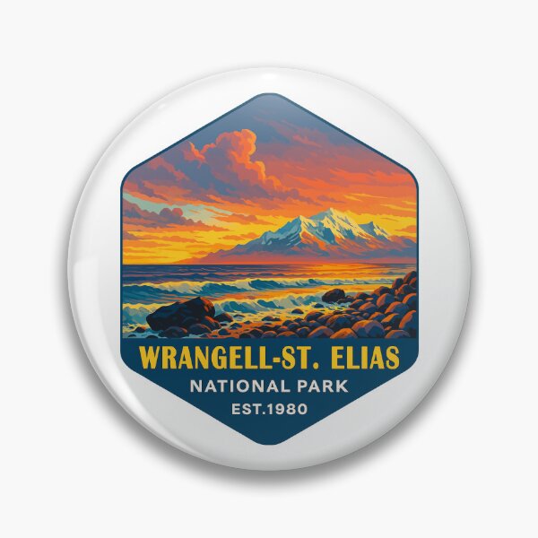Item preview, Wrangell–St. Elias Alaska Mountain Sticker designed and sold by Ismeal Von.