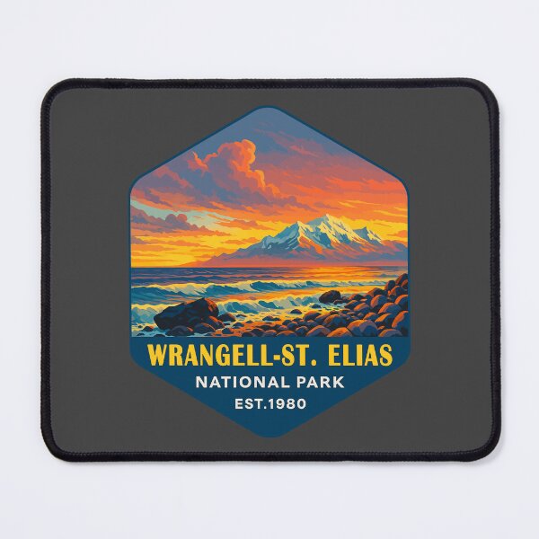 Item preview, Wrangell–St. Elias Alaska Mountain Sticker designed and sold by Ismeal Von.