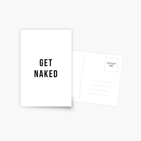 Get Naked Postcard