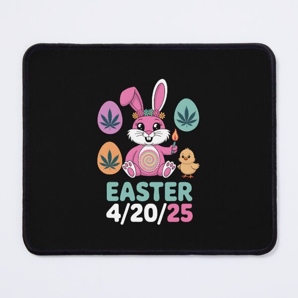 Item preview, Funny Happy 420 Easter Bunny Chick Smoking Weed Cannabis designed and sold by itsnothatweird.