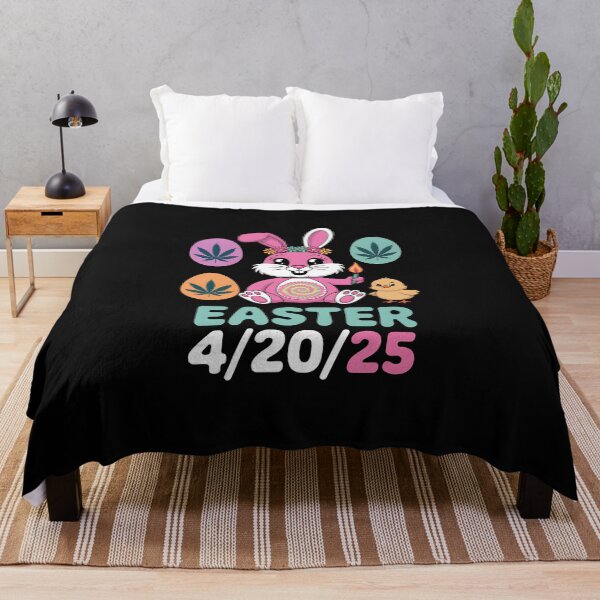 Item preview, Funny Happy 420 Easter Bunny Chick Smoking Weed Cannabis designed and sold by itsnothatweird.