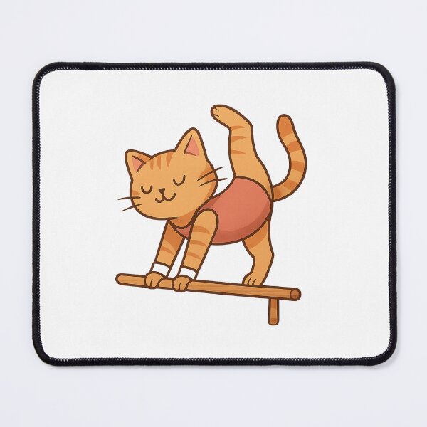 Item preview, Gymnast Cat – Grace in Motion designed and sold by luckyyouth.