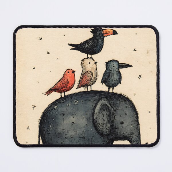 Item preview, Simple Animal Doodle Art designed and sold by bapupa.