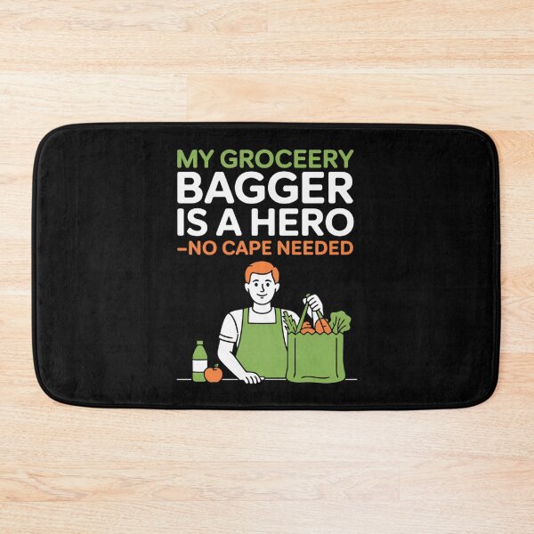 Item preview, Grocery Bagger Hero No Cape Needed designed and sold by DetroitMug.