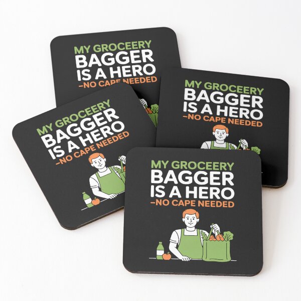 Item preview, Grocery Bagger Hero No Cape Needed designed and sold by DetroitMug.