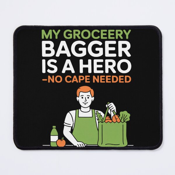Item preview, Grocery Bagger Hero No Cape Needed designed and sold by DetroitMug.