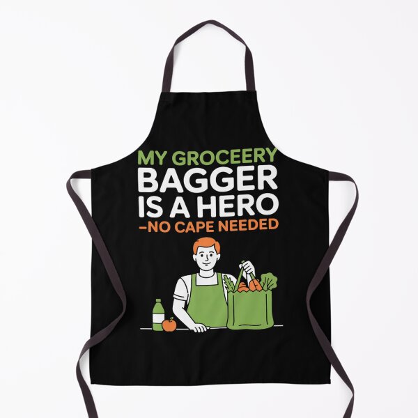 Item preview, Grocery Bagger Hero No Cape Needed designed and sold by DetroitMug.