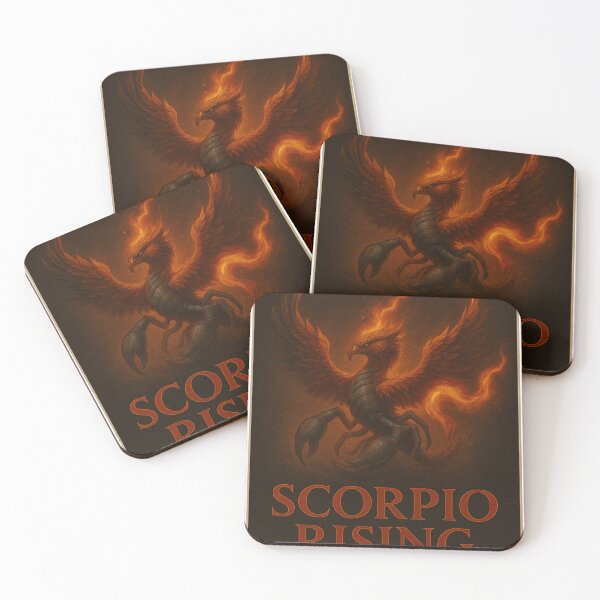 Item preview, Scorpio Rising – Fiery Phoenix Scorpion Zodiac Creature designed and sold by the-dovlat.