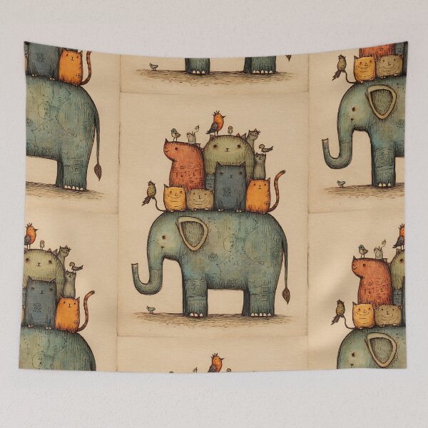 Item preview, Funny Animal Doodle Art designed and sold by bapupa.