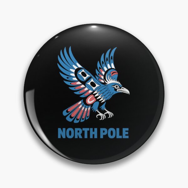 Item preview, North Pole Alaska Kingfisher Native American Indian Bird Art  designed and sold by VasilisLamArt.