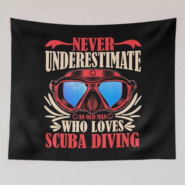 Item preview, Scuba Diving Grandpa Old Man Who Loves Scuba Diving Dive designed and sold by LindaRuby1.