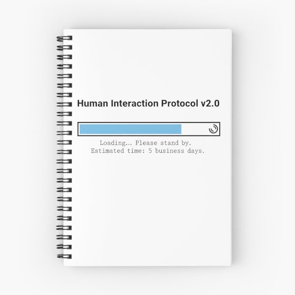 Item preview, Human Interaction Protocol Loading T-Shirt | Funny Gamer Tee | Social Battery Sarcasm for Introverts designed and sold by LoupeRout.