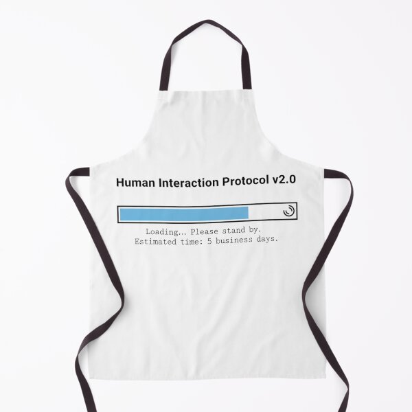 Item preview, Human Interaction Protocol Loading T-Shirt | Funny Gamer Tee | Social Battery Sarcasm for Introverts designed and sold by LoupeRout.